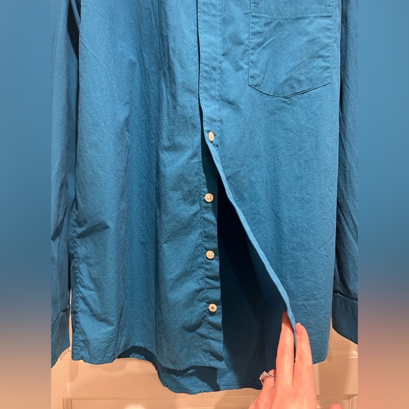 Izod Premium Essentials button down wrinkle free blue size XL TALL - Picture 3 of 6